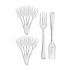 Exquisite Plastic Mini Forks, Clear, 96 Count