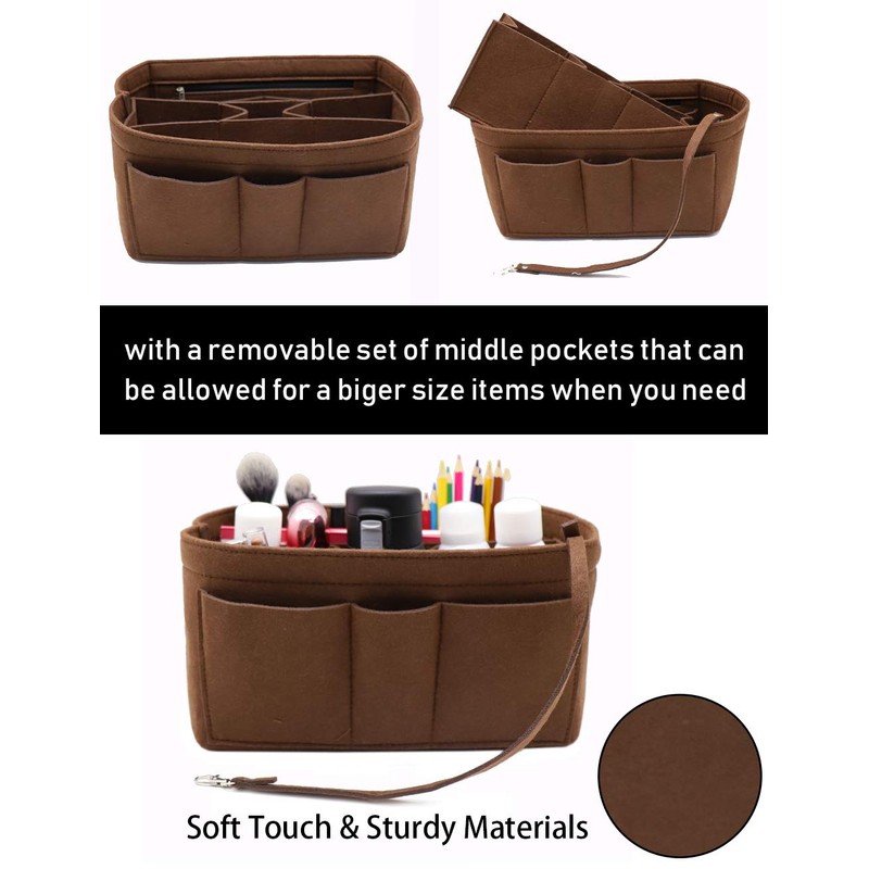 LEXSION Felt Insert Bag Organizer Bag In Bag For Handbag