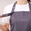 Watwass Cotton Canvas Aprons Black for Stylist Bartender Gardener Waitress