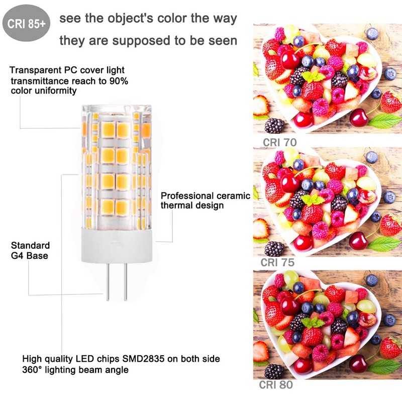 KAKEMONO G4 LED Bulb 4W 2700K Warm White bi-pin T3