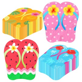 50Pcs Hawaiian Luau Napkins Hawaiian Tropical Napkins Flip-flops Summer Paper Napkin Aloha Party Decorations with Hibiscus Flowers Palm Leaves for Ocean Beach Pool Party Dinner Kitchen Bathroom