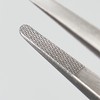 ANEX Stainless Steel Tweezers with Rubber Grip, 4.7 inches (120