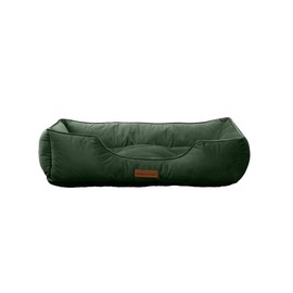 Modern Threads Luxury Dog Bed - Comfortable Tufted Velvet Cushion for Small to Large Dogs - Machine Washable - Durable & Cute Sleep Space for Pets - Pamper Your Pet with Cozy Beds - Forest Green