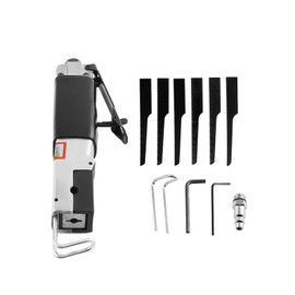 maXpeedingrods Air Reciprocating Body Saw and File Accessories Kit, Pneumatic Body Saws Tool with 6PCS 24T & 32T Blades Heavy Duty Hacksaw Cutter for Metal Sheet Cutting