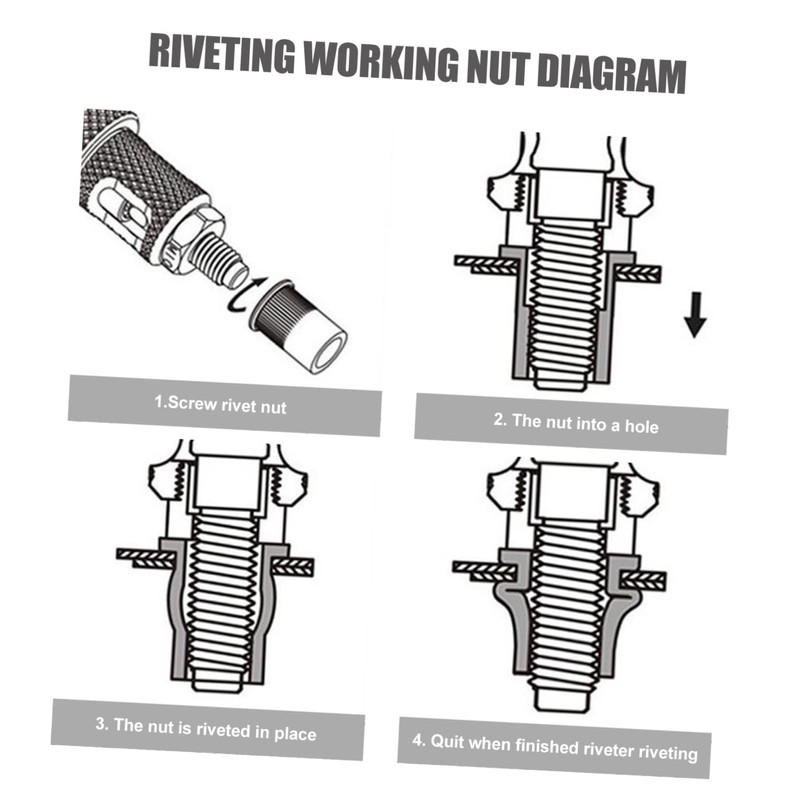 GRIRIW Piece Rivet Nut Rivet Head Metric Rivet Nuts Professional