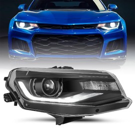 JSBOYAT HID/Xenon Headlight Assembly Fits for 2016-2022 Chevy Camaro w/LED DRL Factory OE Style Projector Front Light Replacement Right Passenger Side RH