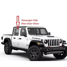 Aftermarket Products Fits: 2020-2024 Jeep Gladiator 4Door Passenger Side Right Rear Door Glass Window