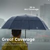 Weatherman Premium Collapsible Small Travel Umbrella Compact - Windproof, Resists