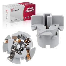 Svicari 2PCS Tail Brake Light Socket Fit for Toyota Highlander 2001-2007 / 4Runner 2010-2014 Rear Driver and Passenger Side Lamp Plug Holder Replace OE 90075-60033