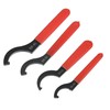 X AUTOHAUX 4pcs Coil Over Wrench Shock Spanner Adjustable C