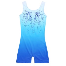 Zaclotre Kid Girls Gymnastic Leotard Sparkly Shiny Diamond Ballet Outfit