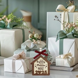 New Home Gift, House Warming Gifts New Home, 2025 Unique Renting and Moving Gift Ideas, Double Layer Wooden Material, Housewarming for Women, Housewarming Décor, Homeowners Hanging Ornaments