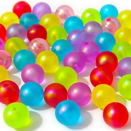 Qingxii Decorr Mixed Lots Shiny Silicone Bead DIY Beading Hairband Bracelets Necklace Craft Embelishment (Mixed Colors-Silicone#1)