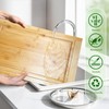 Bamboo Expandable Over The Sink Cutting Board with Juice Groove