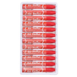 PATIKIL Red Oil Pastels, 48Pcs Soft Oil Crayons Vibrant and Creamy Pastels Stick Art Supplies for Art Painting Drawing Blending Graffiti for Artists Beginners