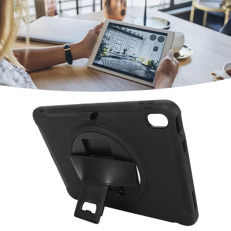 Tablet Case Hard PC Precise Cutouts Hand Strap 360 Degree