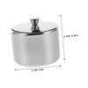 BIUDECO Stainless Steel Sugar Bowl with Lid Spoon Condiment Container