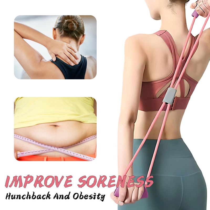Figure 8 Resistance Band,2-Pcs Set with Handles + 1 Yellow