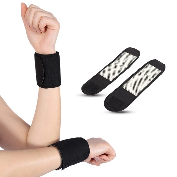 . life Heated Wrist Brace, Portable Tourmaline Wrist Support Brace, Magnetic Self Heating Pad, Wrist Wraps for Arthritis Joint Pain Relief Injury Recovery