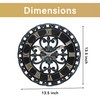 Lily's Home Hanging Verdigris Wall Dial Thermometer, Ideal for Indoor