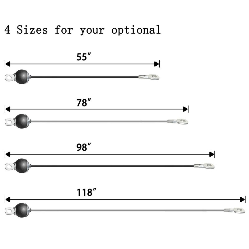 Vishusju Pulley Cable Thick 5mm Steel Wire Rope for Cable