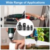 TOP-VIGOR 1/2" Square Drive to 1/4" Hex Socket Adapter Drill