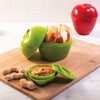 Hutzler Apple & Dip To-Go Lunch Snack Storage Container, Green