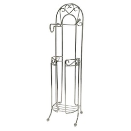 UNIWARE 23.5" H Heavy Duty Satin Nickel Toilet Paper Holder