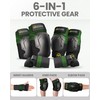 OutdoorMaster Adult Knee Pads and Elbow Pads Set - Skate