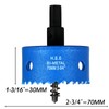 2-3/4 Inch Hole Saw, 70mm HSS Bi-Metal Hole Cutter with