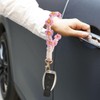 Capaneus Braided Key Pendant for Girls Women, pink