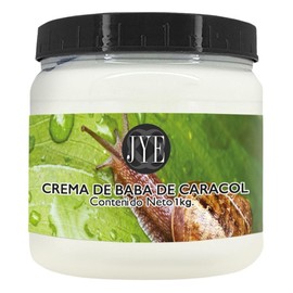 JYE Crema de Baba de Caracol Altamente Hidratante, Orgánica libre de químicos, para todo tipo de piel de rostro y cuerpo, Texura ligera, absorción inmediata 1 Kilo