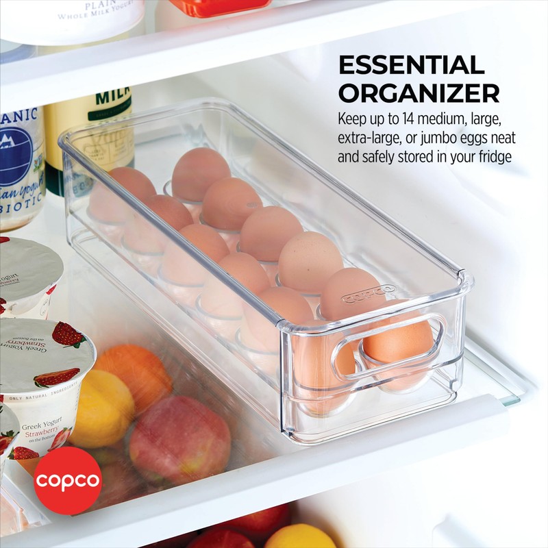 Copco Egg Storage Drawer with Removable Lid and Flat Top