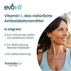EVOVIT VITAMIN E in kaltgepresstem italienischen nativem Extra-Olivenöl - Natürliches Nahrungsergänzungsmittel mit hoher Bioverfügbarkeit - 4 Monate haltbar | Made in Italy 30ML