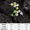 Dr.Fish 10 Pack 3D Eye Fishing Jig Heads Freshwater Fishing