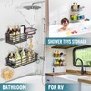 TAILI Shower Caddy Suction Cup 2 Pack with Hooks &