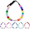 Adjustable Beaded Name Dog Fashion Collar For Small Medium And