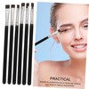 Outanaya 6pcs Flat Eyeliner and Eyebrow Brush Set Fine Tip