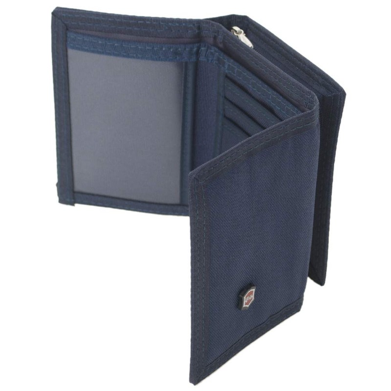 TOPTIE Mens Trifold Wallets with Zipper Coin Pocket, Canvas Billfold