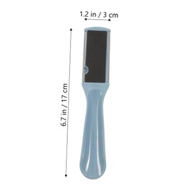Baluue 2pcs Dual Sided Foot Rasp Tool Stainless Steel Pedicure File for Smooth Feet for Callus Removal and Cracked Heels Random Color