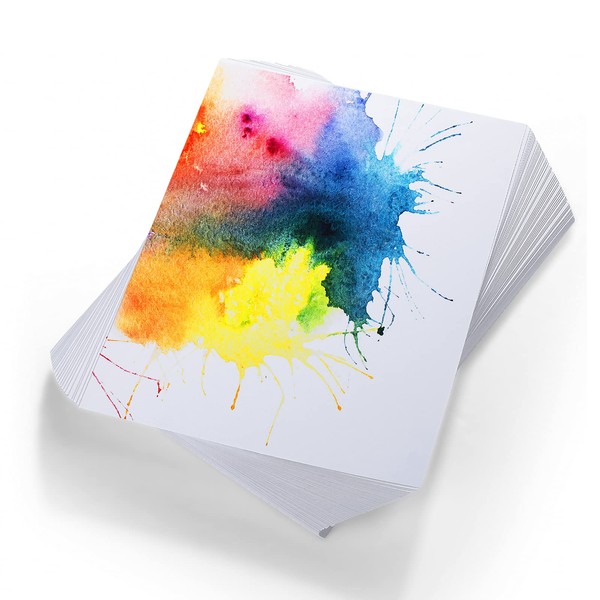 120 Sheets Cotton Watercolor Paper Cold Press Paper Pack for Kids Students Adults Watercolorist Beginning Artists (230gsm, 9 x 12 Inch)