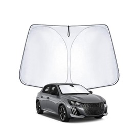 WEIPIN Sonnenschutz Frontscheibe kompatibel mit Peugeo-t 208 e-208 Restyling 2019-2024 2025 Windschutzscheibe Sonnenschirm Sonnenblende für Peugeo-t 208 2023 mit UV Schutz, Abkühlung