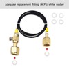 Upgraded CO2 Tank Refill Adaptor Transfer Hose，for large CGA320 CO2