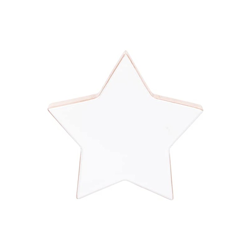 Maturi Star Shaped Ornament 12x12cm, White