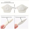 6 Pairs Black Beige Double Layer Heel Pads Universal Fit