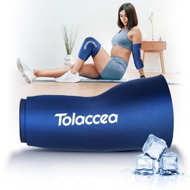 【Tolaccea】Solid Gel Ice Sleeve Elbow Knee Wrist Hot And Cold Compress Protective Gear Sports Fitness Health Ice Packs - Size: S
