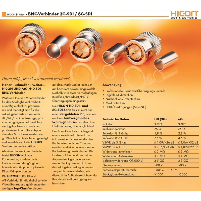 Sommer Cable - BNC Coaxial Video Cable 75 Ω -