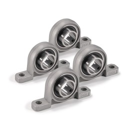 XiKe 4pcs KP005 Bore 25mm Zinc Alloy Pillow Block Bearing Flange Fit for 3D Printers, DIY, CNC Machines, Robots and Linear Motion Systems