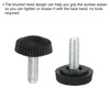 PATIKIL M4x12 mm Knurled Thumb Screws 20pcs Male Thread Round
