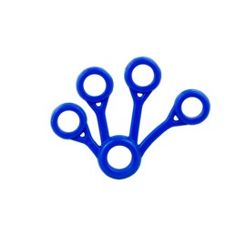 AFH-Webshop Finger Extension Exerciser Deluxe | Handtrainer | Fingertrainer | 6 Verschiedene Stärken (5. Blau (sehr-stark))